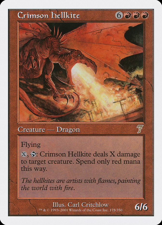 Crimson Hellkite [Seventh Edition] | Game Master's Emporium (The New GME)