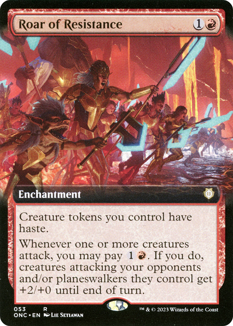 Roar of Resistance (Extended Art) [Phyrexia: All Will Be One Commander] | Game Master's Emporium (The New GME)