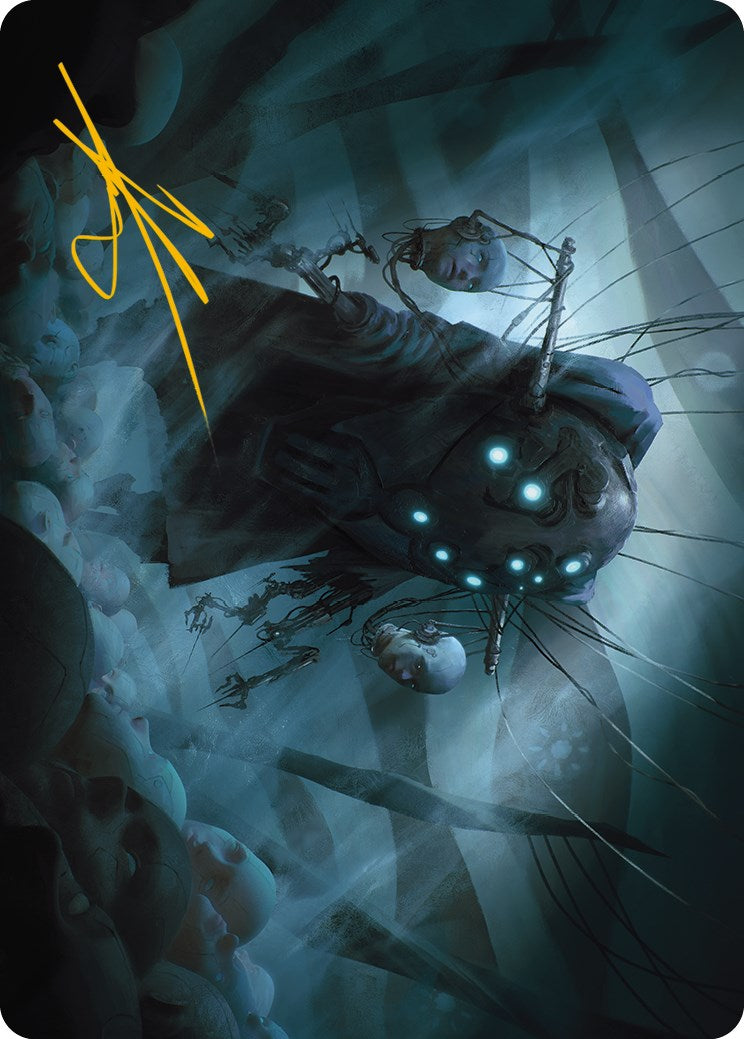 Meldweb Curator Art Card (Gold-Stamped Signature) [Phyrexia: All Will Be One Art Series] | Game Master's Emporium (The New GME)
