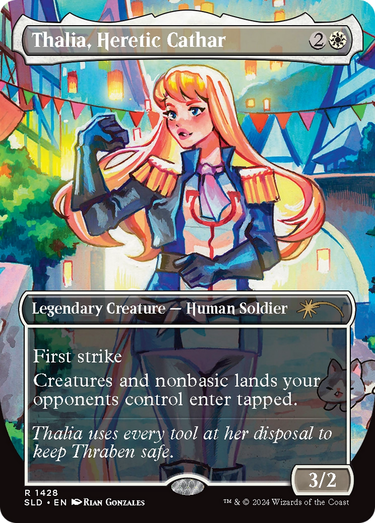 Thalia, Heretic Cathar (Rainbow Foil) [Secret Lair Drop Series] | Game Master's Emporium (The New GME)