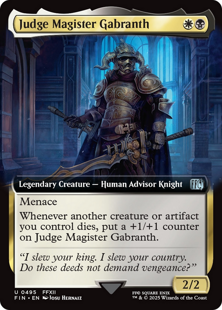 Judge Magister Gabranth (Extended Art) [FINAL FANTASY] | Game Master's Emporium (The New GME)