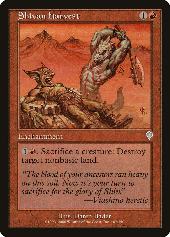 Shivan Harvest [Invasion] | Game Master's Emporium (The New GME)