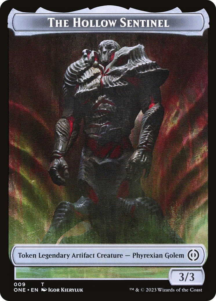 Phyrexian Mite (012) // The Hollow Sentinel Double-Sided Token [Phyrexia: All Will Be One Tokens] | Game Master's Emporium (The New GME)