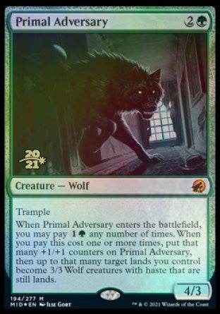 Primal Adversary [Innistrad: Midnight Hunt Prerelease Promos] | Game Master's Emporium (The New GME)