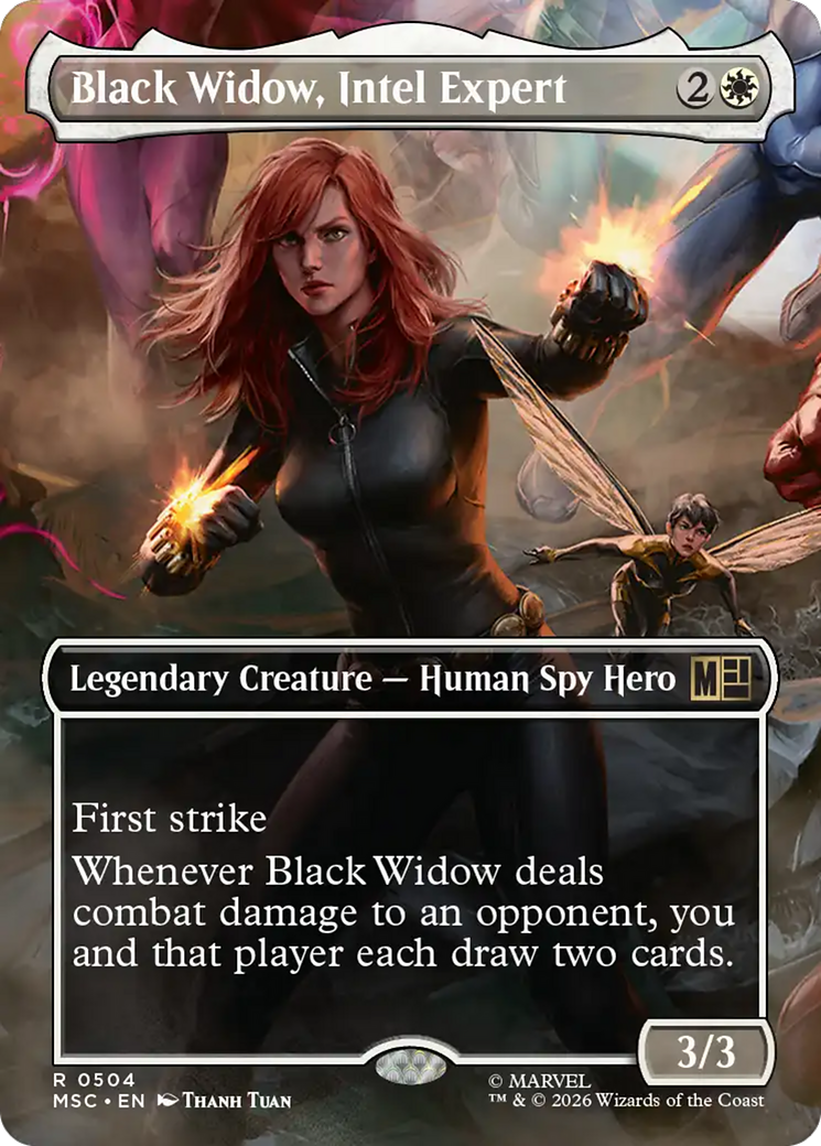 Black Widow, Intel Expert (Borderless) [Marvel Super Heroes Commander] | Game Master's Emporium (The New GME)