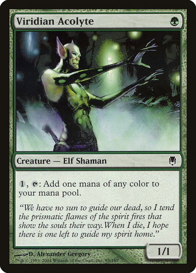 Viridian Acolyte [Darksteel] | Game Master's Emporium (The New GME)