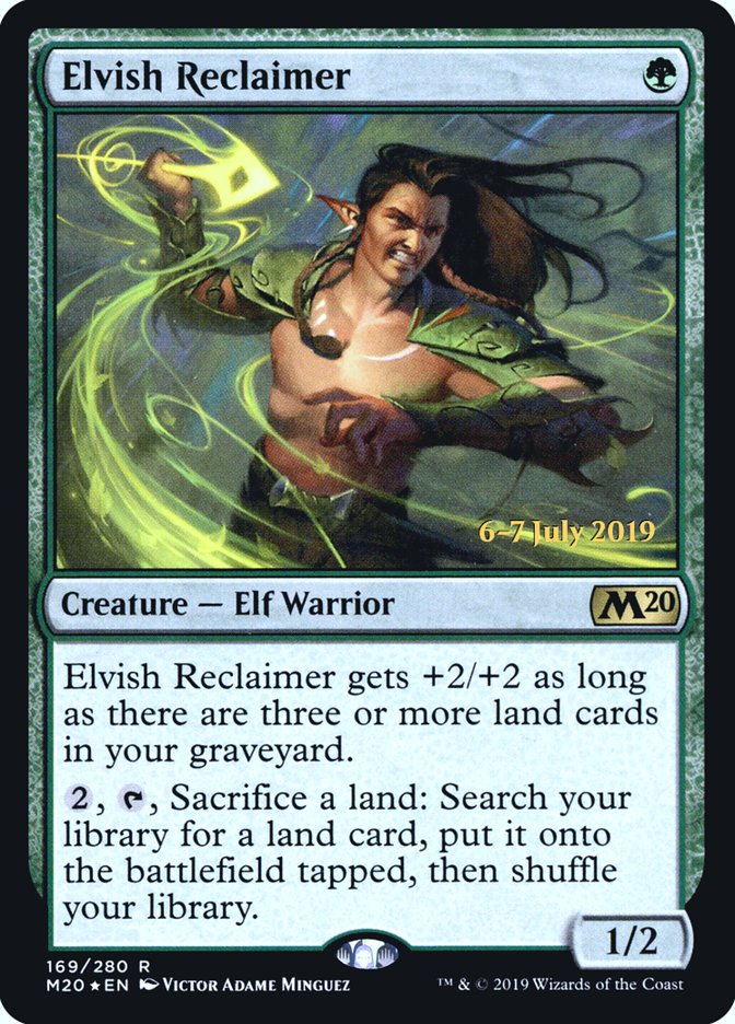 Elvish Reclaimer [Core Set 2020 Prerelease Promos] | Game Master's Emporium (The New GME)