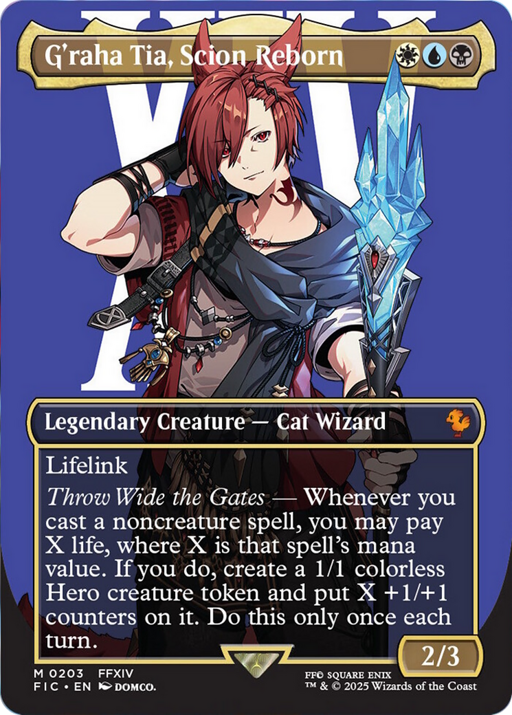 G'raha Tia, Scion Reborn (Borderless) [FINAL FANTASY Commander] | Game Master's Emporium (The New GME)