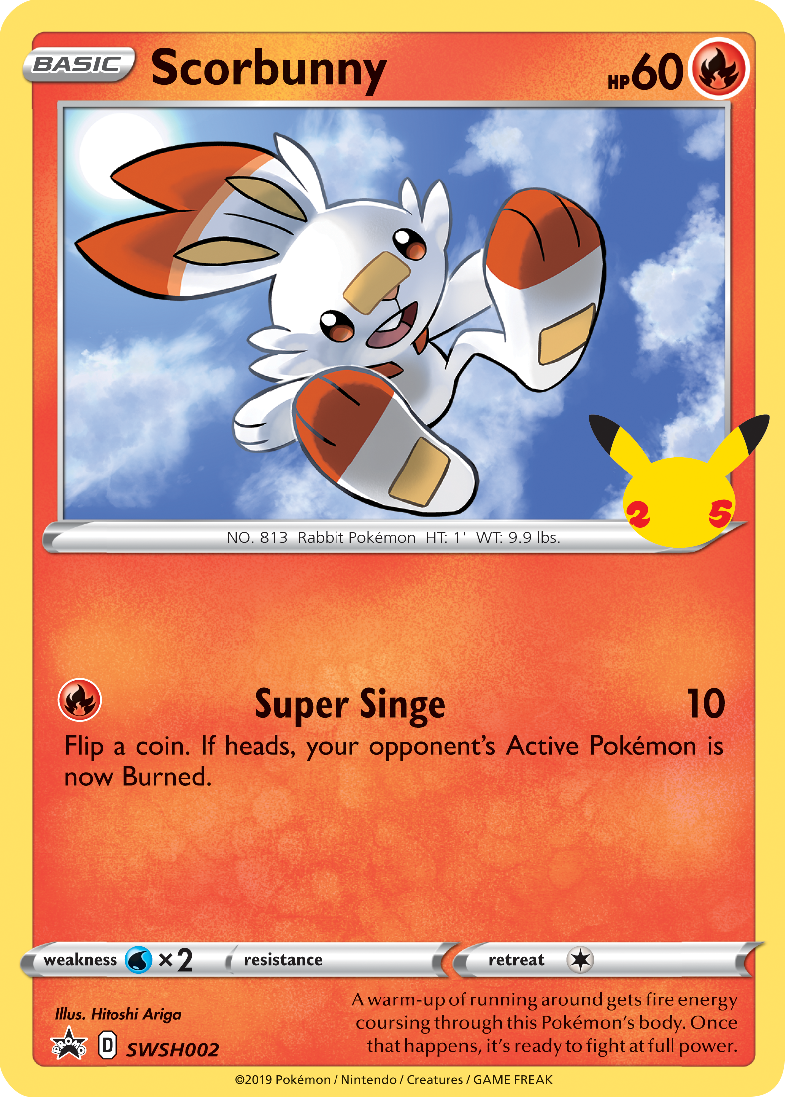 Scorbunny (SWSH002) (Jumbo Card) [First Partner Pack] | Game Master's Emporium (The New GME)