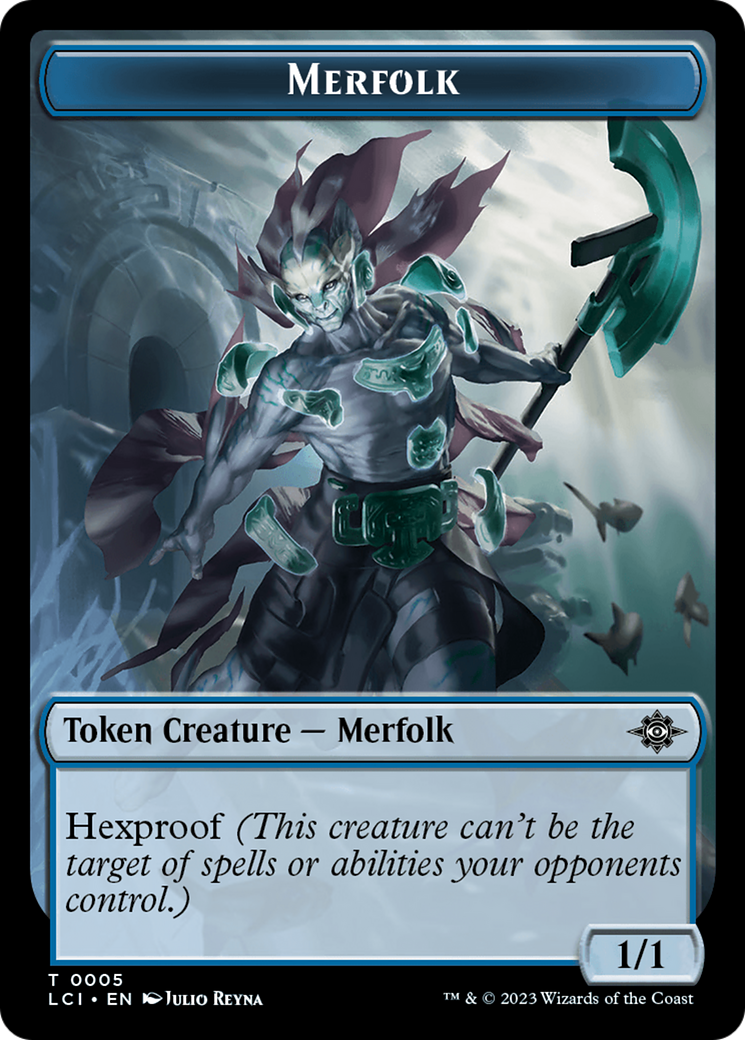Treasure (0018) // Merfolk Double-Sided Token [The Lost Caverns of Ixalan Tokens] | Game Master's Emporium (The New GME)