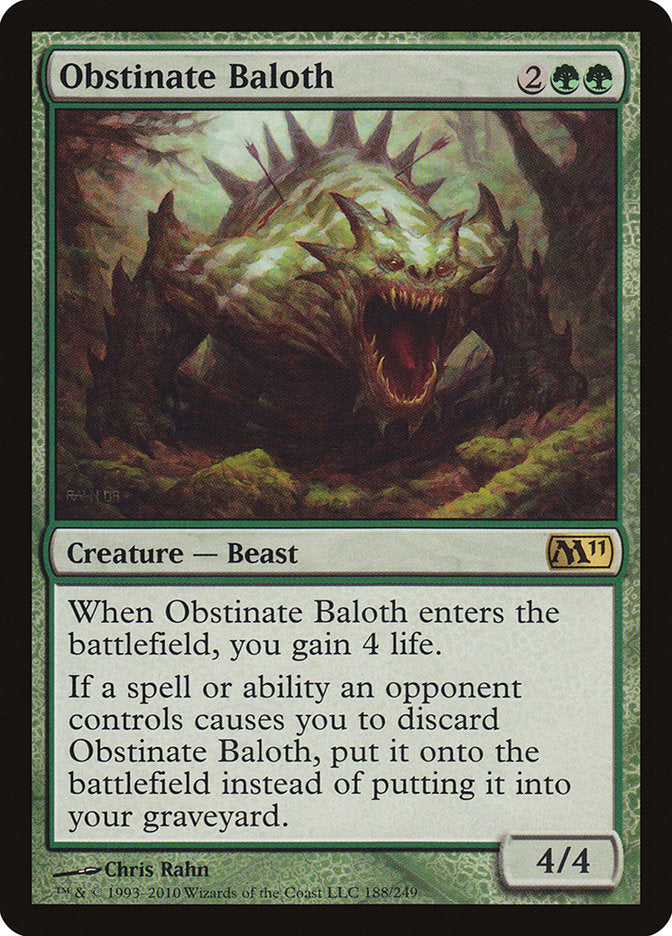 Obstinate Baloth [Magic 2011] | Game Master's Emporium (The New GME)