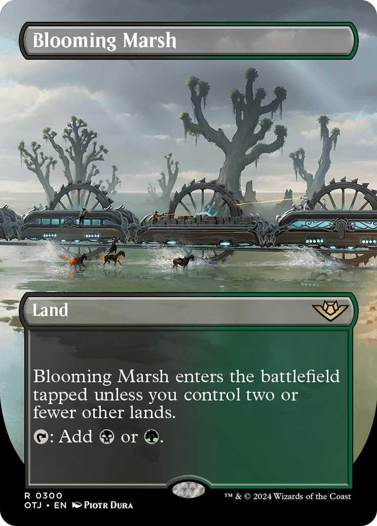 Blooming Marsh (Borderless) [Outlaws of Thunder Junction] | Game Master's Emporium (The New GME)