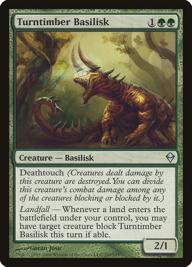 Turntimber Basilisk [Zendikar] | Game Master's Emporium (The New GME)