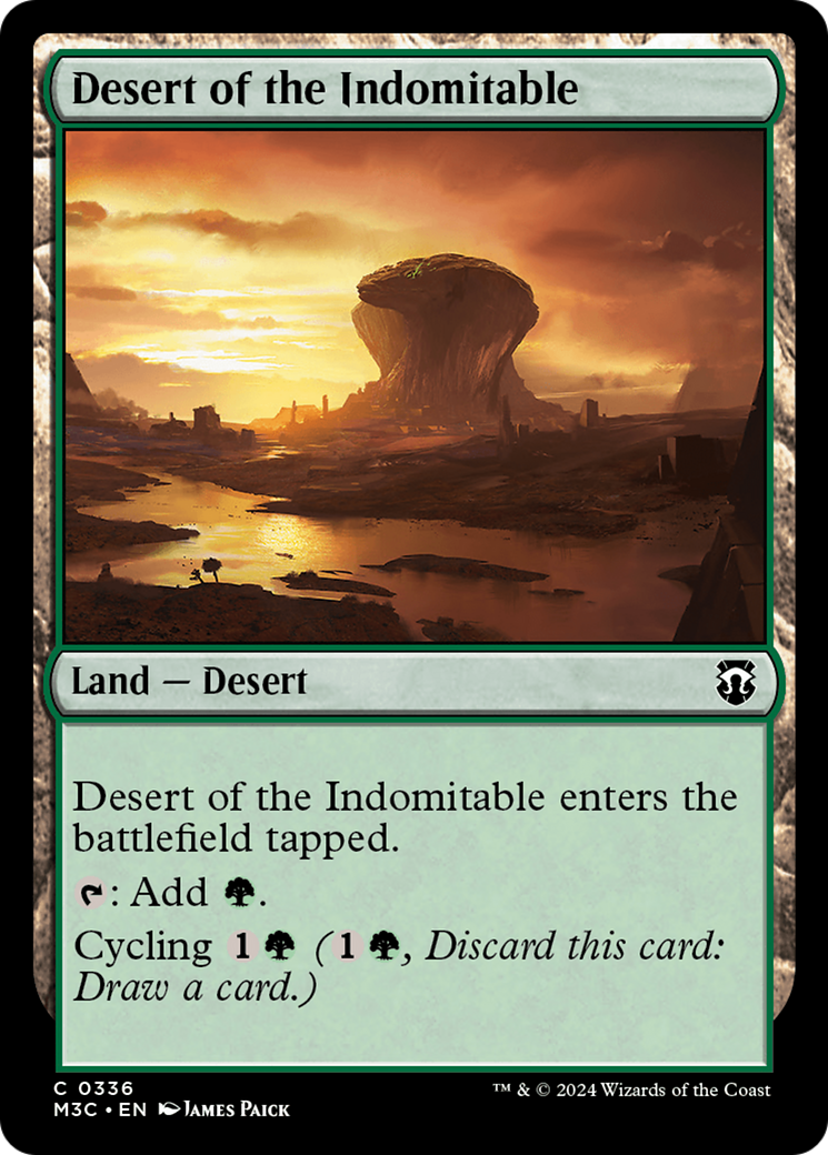 Desert of the Indomitable (Ripple Foil) [Modern Horizons 3 Commander] | Game Master's Emporium (The New GME)