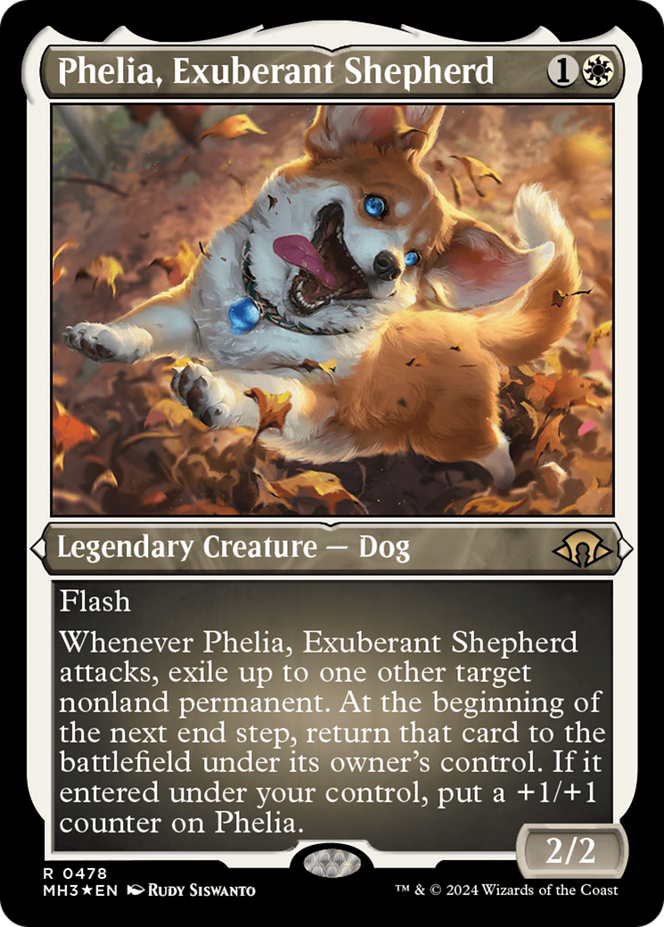 Phelia, Exuberant Shepherd (Foil Etched) [Modern Horizons 3] | Game Master's Emporium (The New GME)