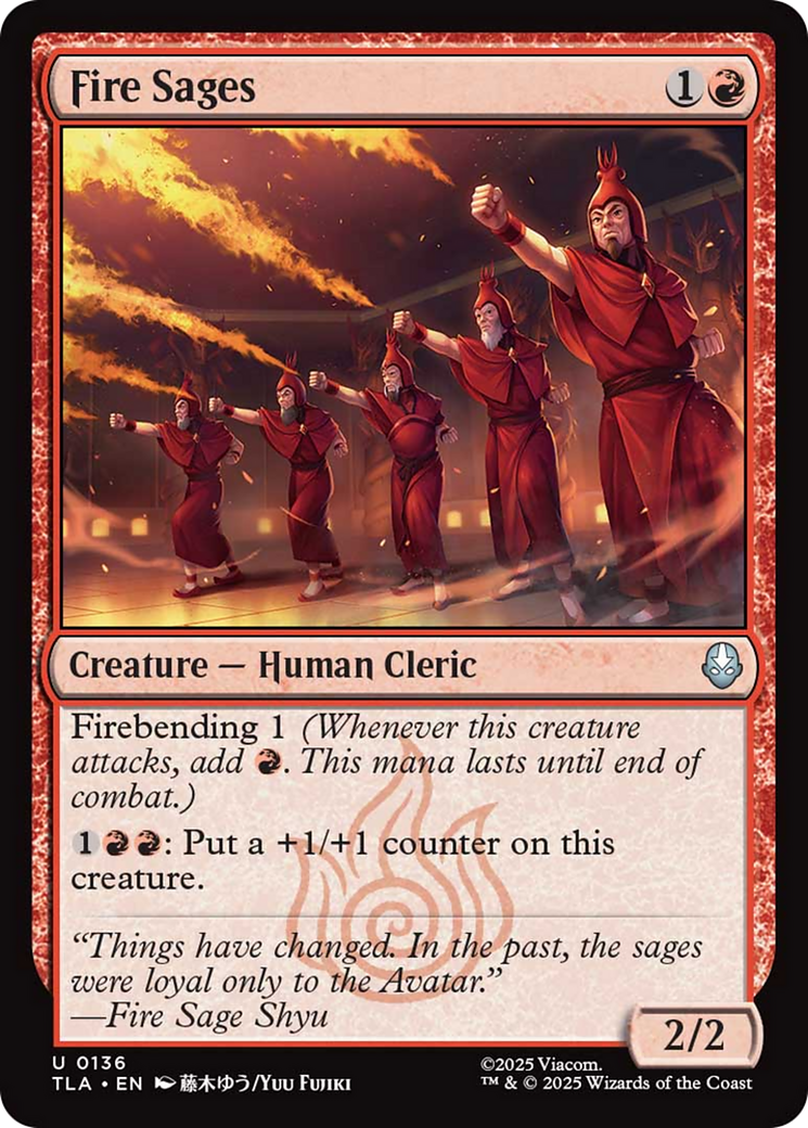 Fire Sages [Avatar: The Last Airbender] | Game Master's Emporium (The New GME)