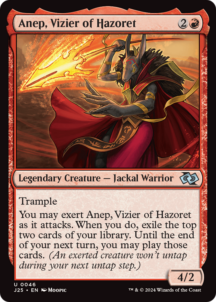 Anep, Vizier of Hazoret (Anime) [Foundations Jumpstart] | Game Master's Emporium (The New GME)