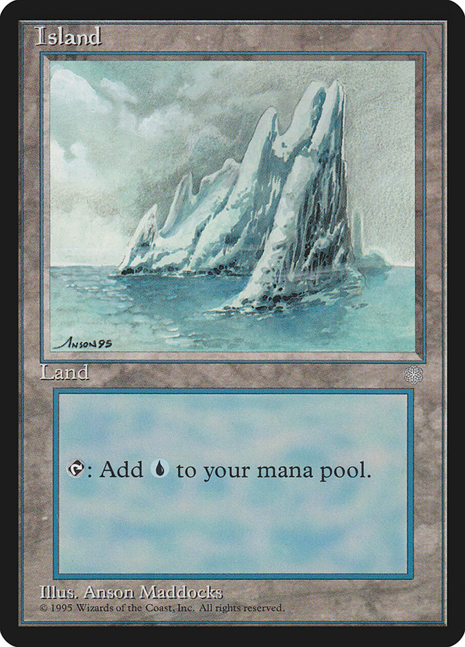 Island (No Birds / Signature on Left) [Ice Age] | Game Master's Emporium (The New GME)