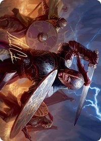 Beskir Shieldmate Art Card (Gold-Stamped Signature) [Kaldheim Art Series] | Game Master's Emporium (The New GME)