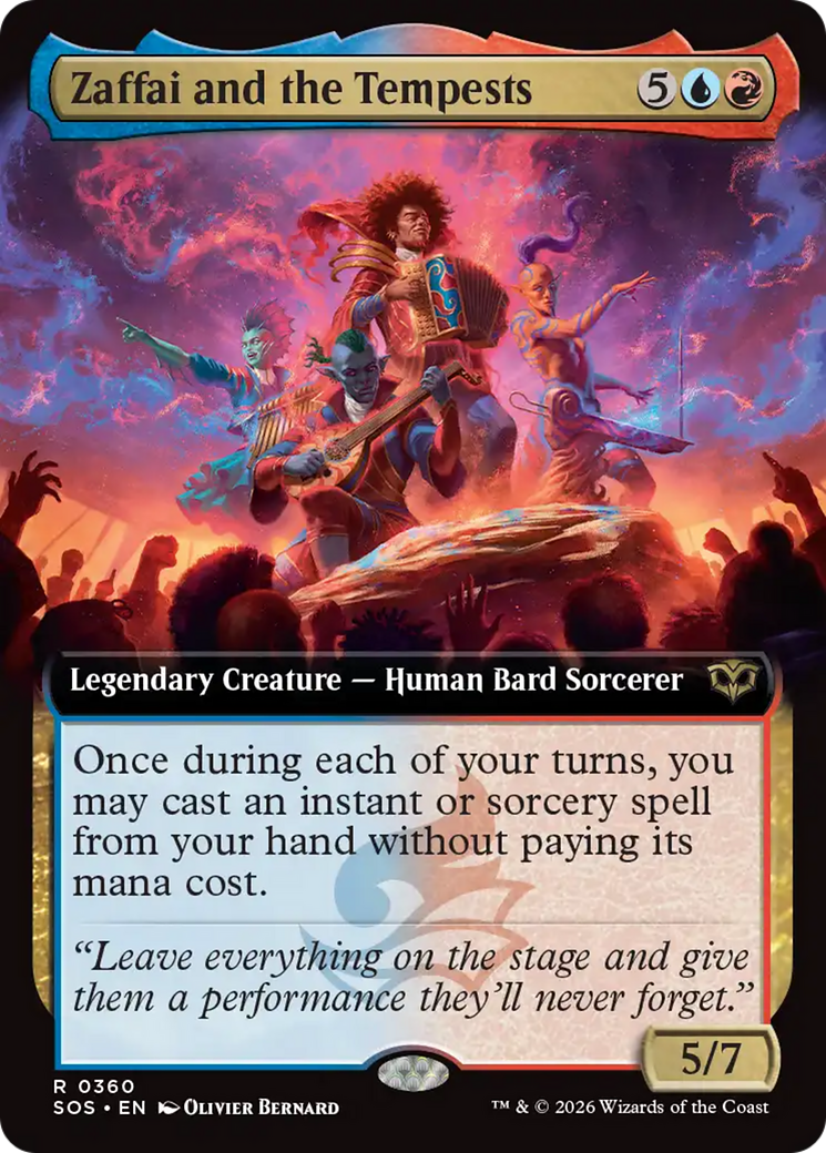Zaffai and the Tempests (Extended Art) [Secrets of Strixhaven] | Game Master's Emporium (The New GME)