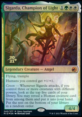Sigarda, Champion of Light [Innistrad: Midnight Hunt Prerelease Promos] | Game Master's Emporium (The New GME)