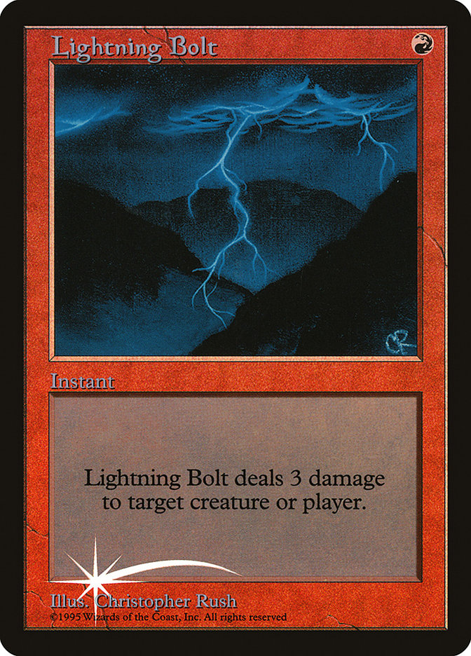Lightning Bolt [Judge Gift Cards 1998] | Game Master's Emporium (The New GME)