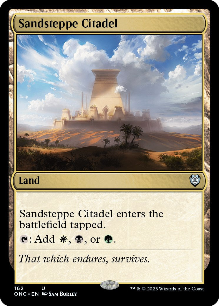 Sandsteppe Citadel [Phyrexia: All Will Be One Commander] | Game Master's Emporium (The New GME)