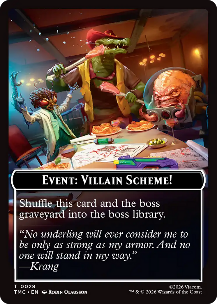 Event: Villain Scheme! [Teenage Mutant Ninja Turtles Commander Tokens] | Game Master's Emporium (The New GME)