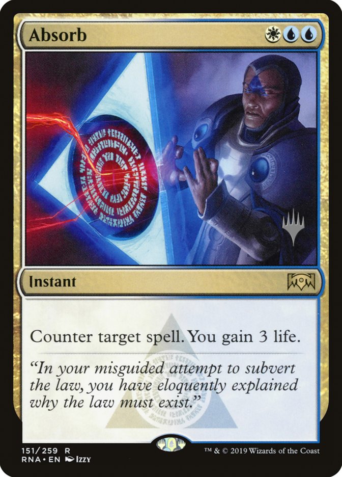Absorb (Promo Pack) [Ravnica Allegiance Promos] | Game Master's Emporium (The New GME)