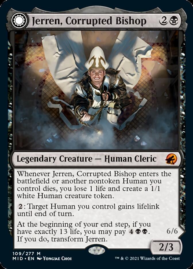 Jerren, Corrupted Bishop // Ormendahl, the Corrupted [Innistrad: Midnight Hunt] | Game Master's Emporium (The New GME)
