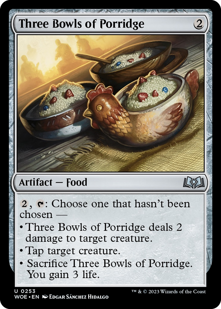 Three Bowls of Porridge [Wilds of Eldraine] | Game Master's Emporium (The New GME)