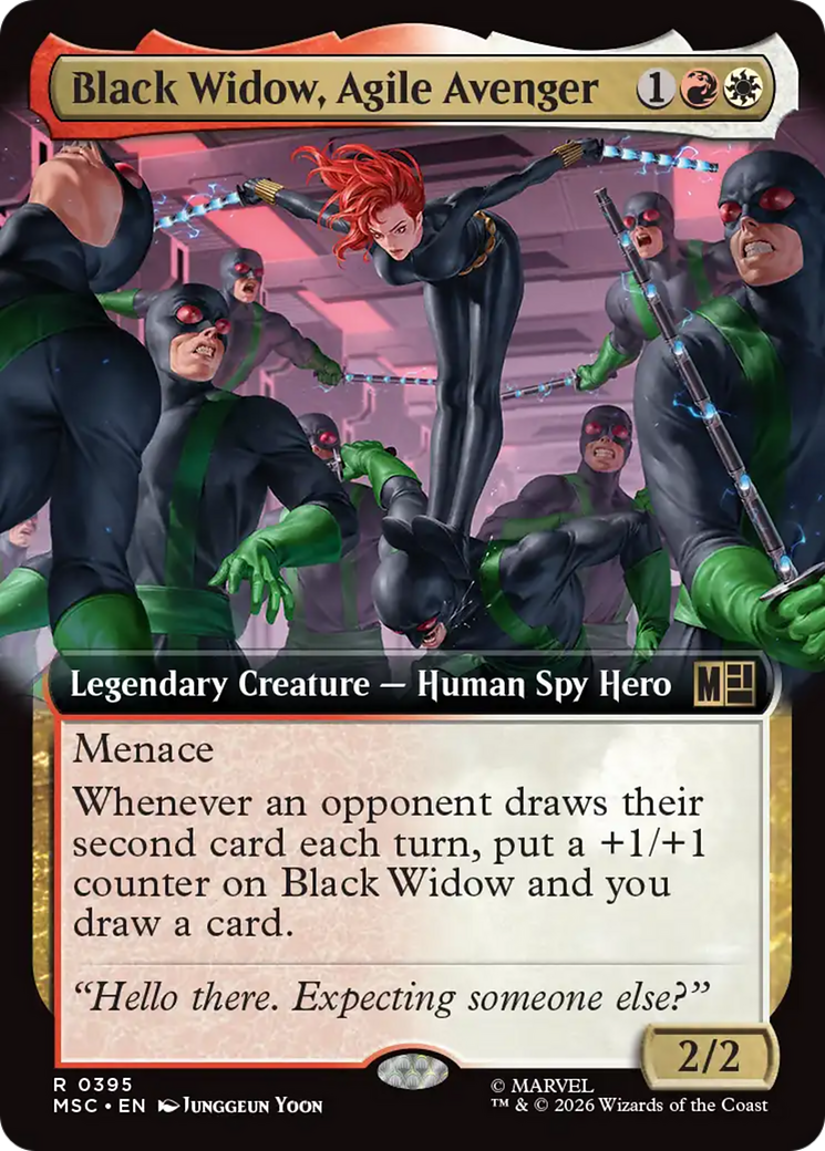Black Widow, Agile Avenger (Extended Art) [Marvel Super Heroes Commander] | Game Master's Emporium (The New GME)