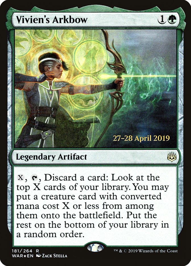 Vivien's Arkbow [War of the Spark Prerelease Promos] | Game Master's Emporium (The New GME)