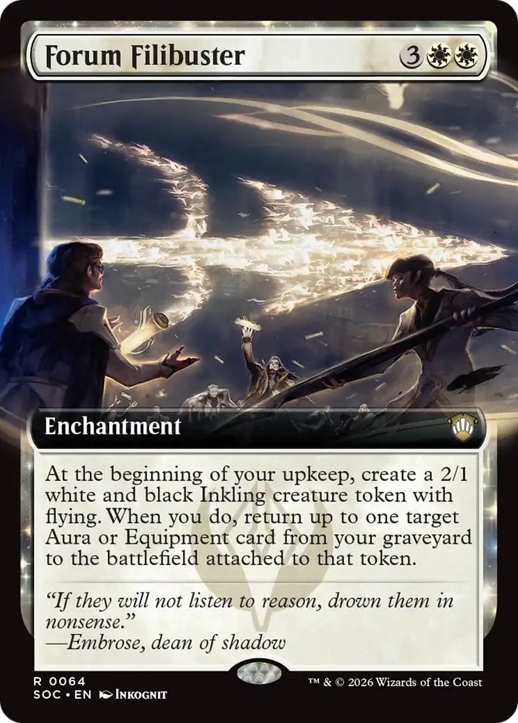 Forum Filibuster (Extended Art) [Secrets of Strixhaven Commander] | Game Master's Emporium (The New GME)