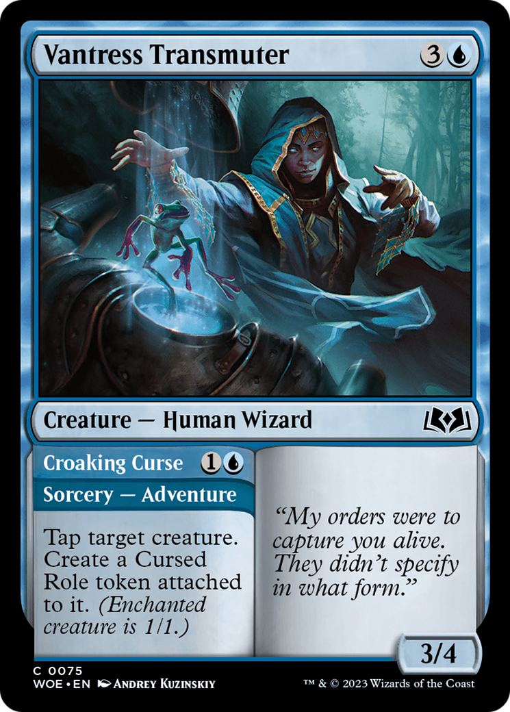 Vantress Transmuter // Croaking Curse [Wilds of Eldraine] | Game Master's Emporium (The New GME)