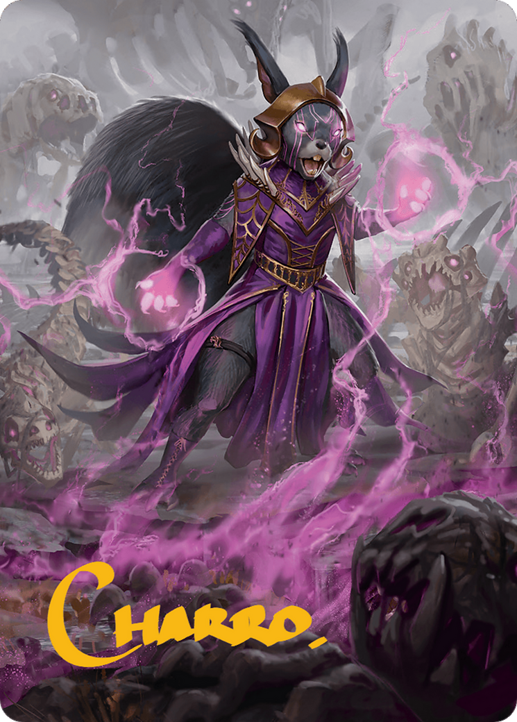 Liliana of the Dark Realms Art Card (Gold-Stamped Signature) [Bloomburrow Art Series] | Game Master's Emporium (The New GME)