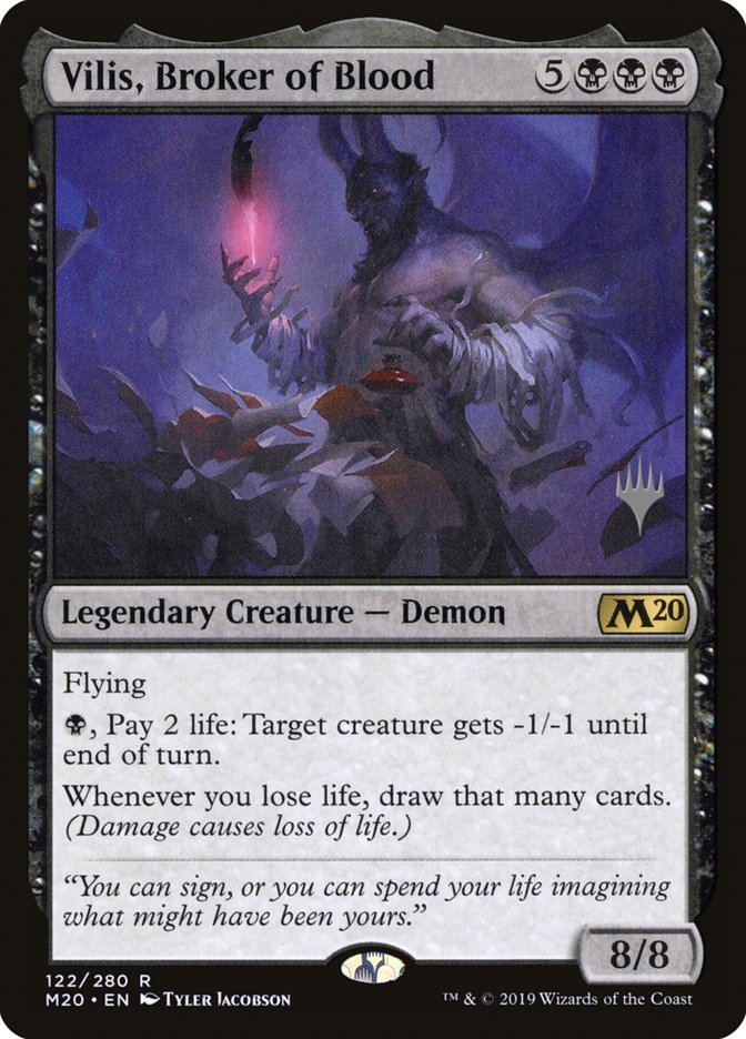 Vilis, Broker of Blood (Promo Pack) [Core Set 2020 Promos] | Game Master's Emporium (The New GME)