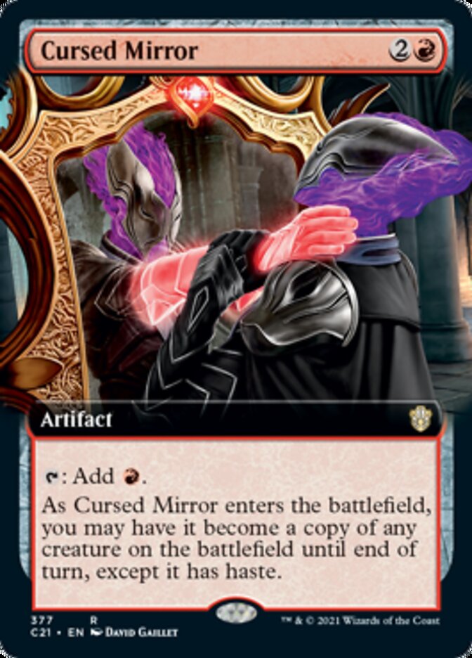 Cursed Mirror (Extended Art) [Commander 2021] | Game Master's Emporium (The New GME)