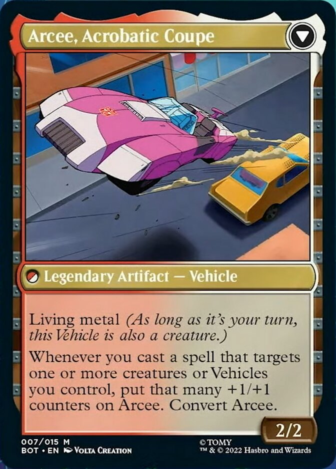 Arcee, Sharpshooter // Arcee, Acrobatic Coupe [Transformers] | Game Master's Emporium (The New GME)