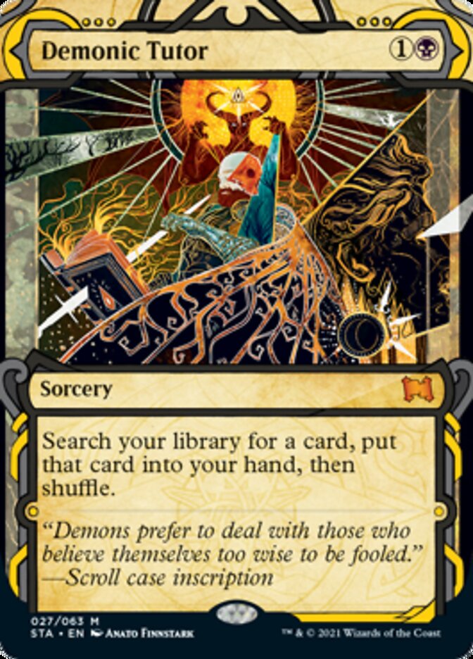 Demonic Tutor (Foil Etched) [Strixhaven: Mystical Archive] | Game Master's Emporium (The New GME)