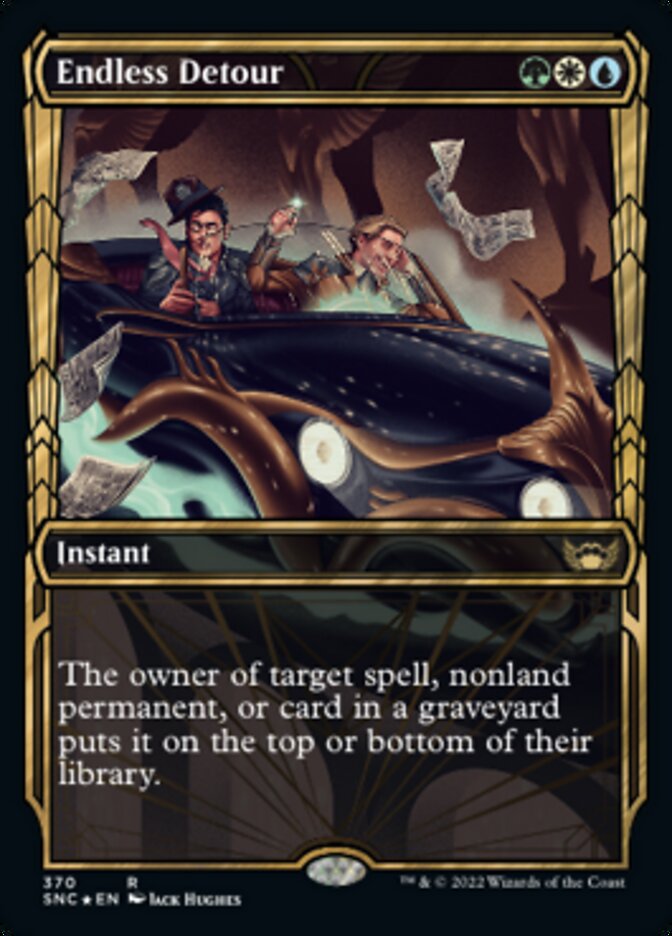 Endless Detour (Showcase Golden Age Gilded Foil) [Streets of New Capenna] | Game Master's Emporium (The New GME)