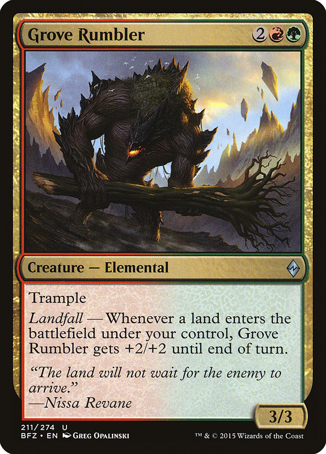 Grove Rumbler [Battle for Zendikar] | Game Master's Emporium (The New GME)