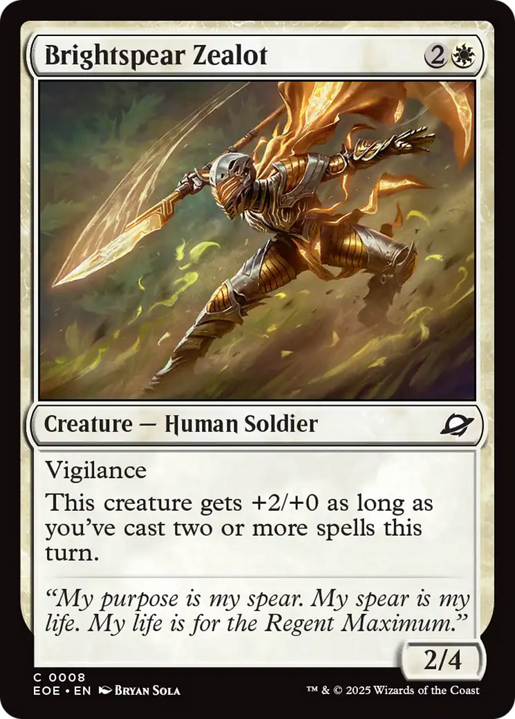 Brightspear Zealot [Edge of Eternities] | Game Master's Emporium (The New GME)
