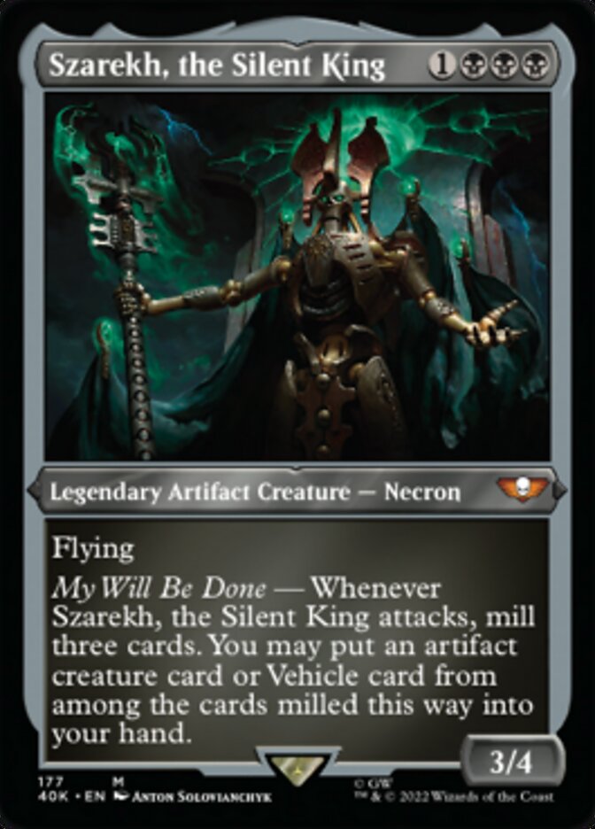 Szarekh, the Silent King (Display Commander) (Surge Foil) [Warhammer 40,000] | Game Master's Emporium (The New GME)