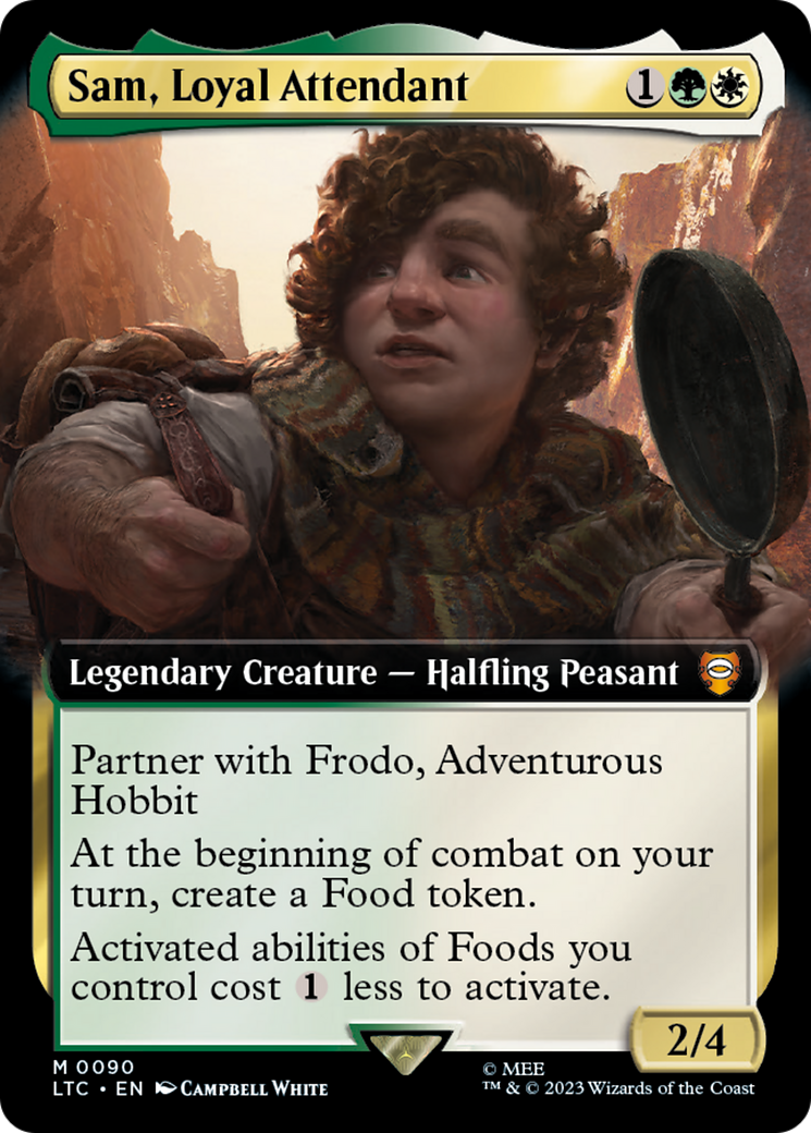 Sam, Loyal Attendant (Extended Art) [The Lord of the Rings: Tales of Middle-Earth Commander] | Game Master's Emporium (The New GME)