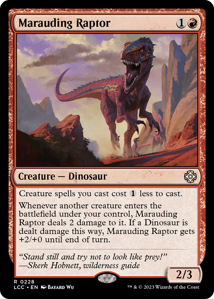 Marauding Raptor [The Lost Caverns of Ixalan Commander] | Game Master's Emporium (The New GME)