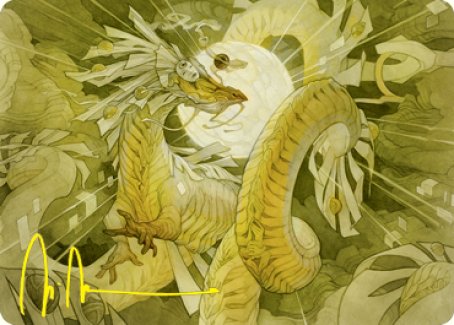 Brilliant Restoration Art Card (Gold-Stamped Signature) [Kamigawa: Neon Dynasty Art Series] | Game Master's Emporium (The New GME)