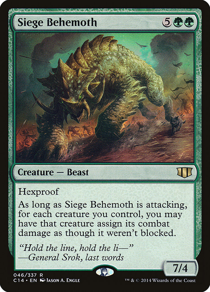 Siege Behemoth [Commander 2014] | Game Master's Emporium (The New GME)