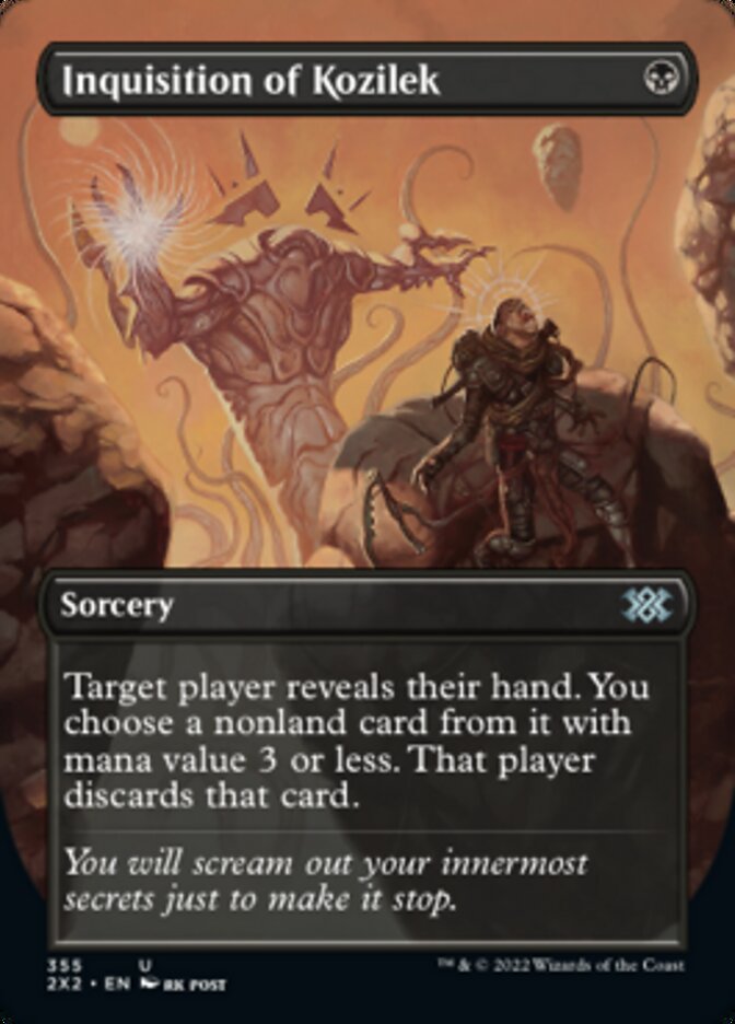 Inquisition of Kozilek (Borderless Alternate Art) [Double Masters 2022] | Game Master's Emporium (The New GME)