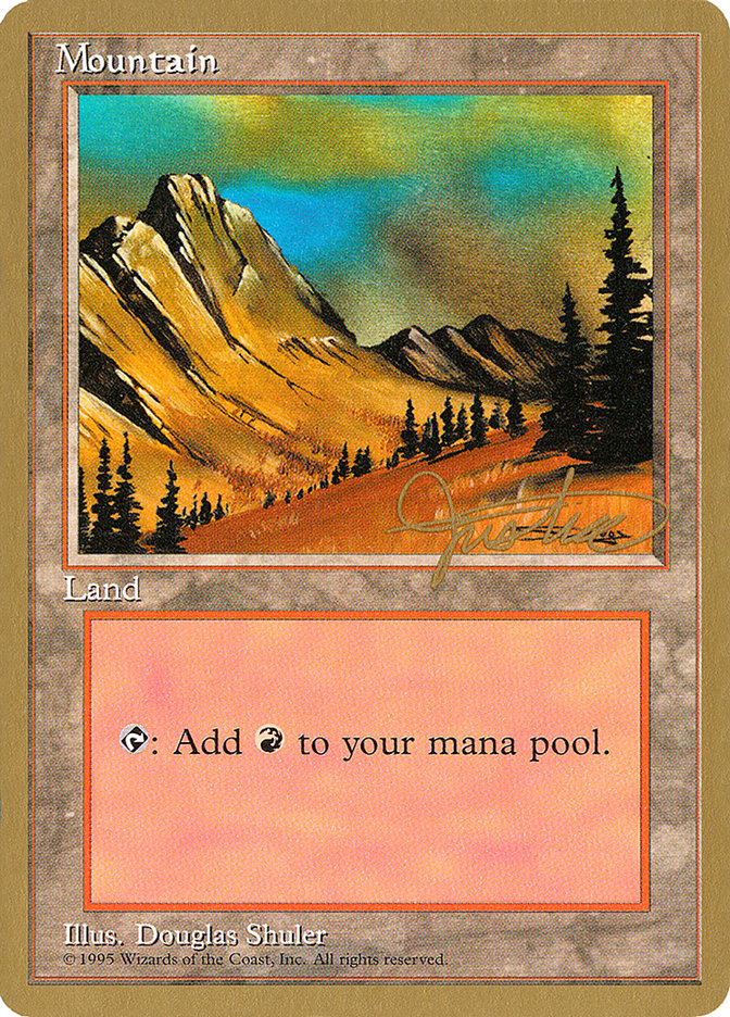 Mountain (mj375) (Mark Justice) [Pro Tour Collector Set] | Game Master's Emporium (The New GME)